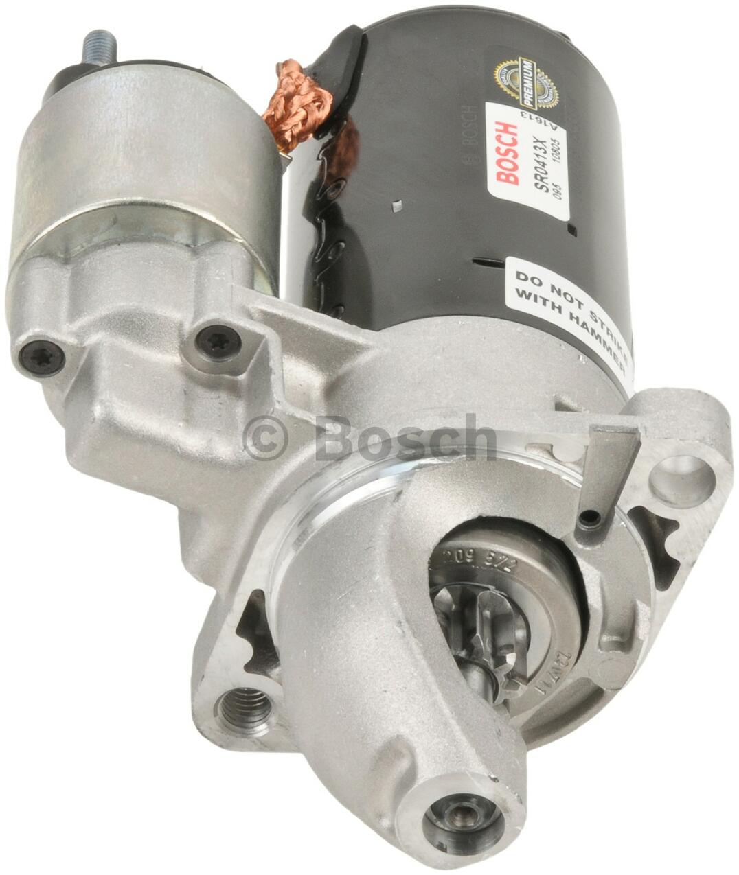 Audi Starter Motor (Rebuilt) 078911023X - Bosch SR0413X