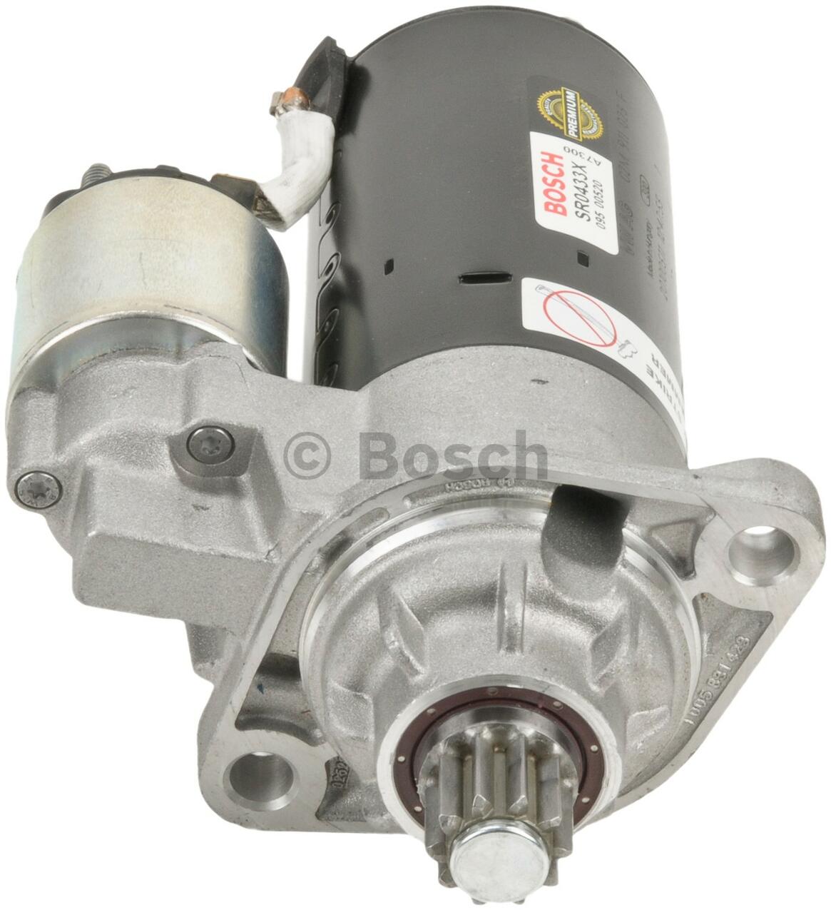 Audi VW Starter Motor (Rebuilt) 02M911023FX - Bosch SR0433X