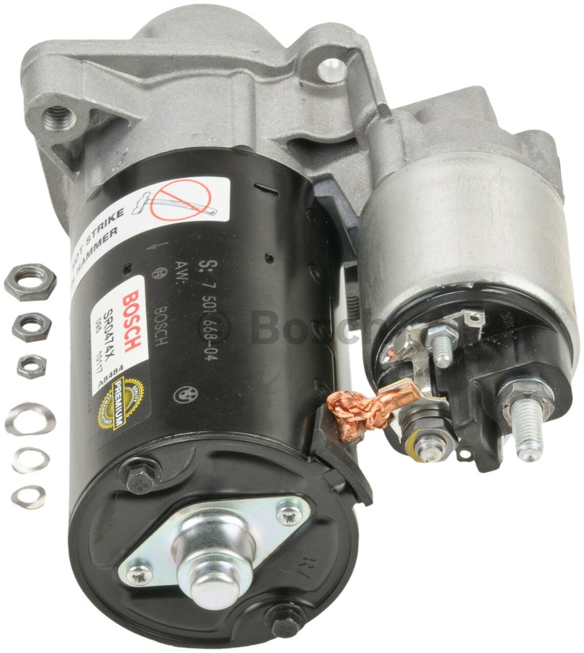 BMW Starter Motor (Rebuilt) 12417501738 - Bosch SR0474X