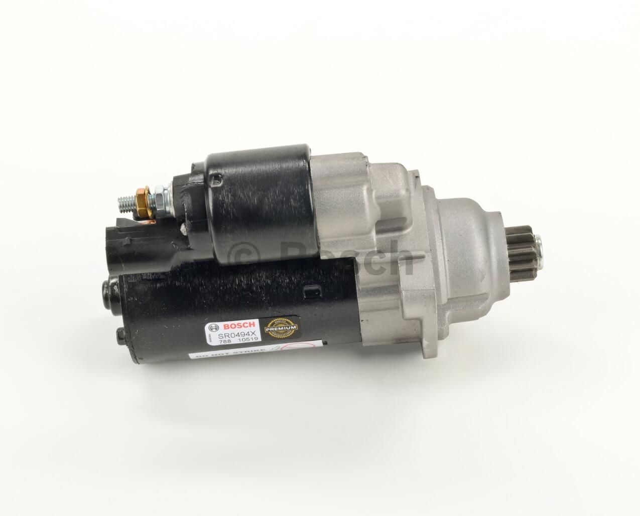 VW Starter Motor (Rebuilt) 02Z911023JX - Bosch SR0494X