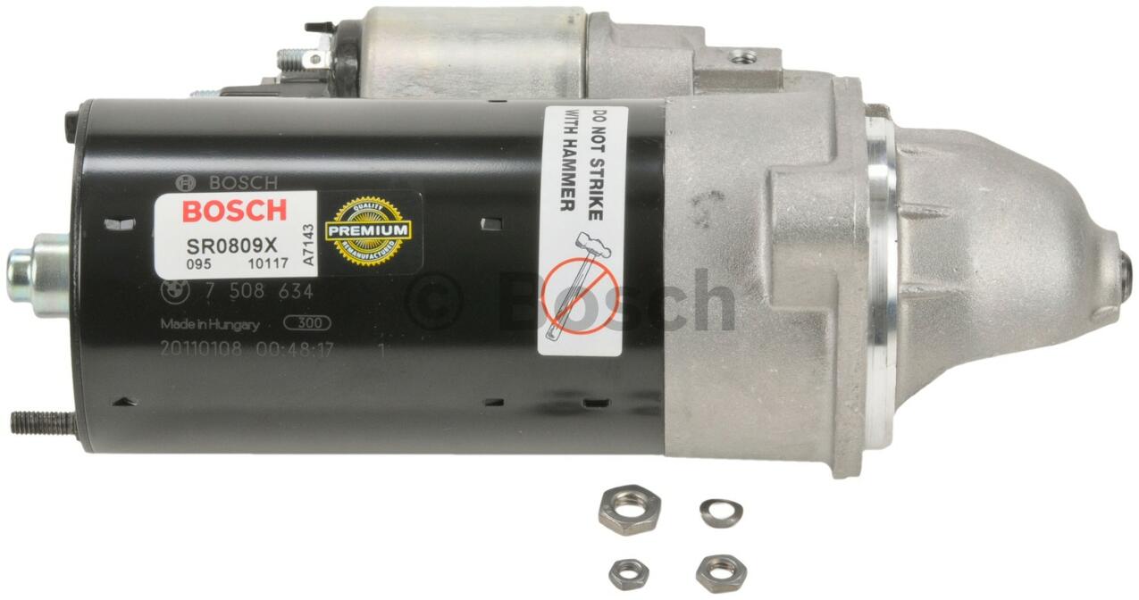 BMW Starter Motor (Rebuilt) 12417610351 - Bosch SR0809X