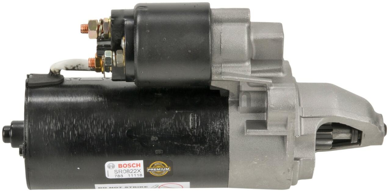 VW Starter Motor (Rebuilt) 07D911023AX - Bosch SR0822X