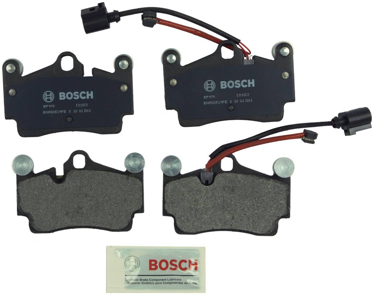 Audi Porsche Disc Brake Pad Set - Rear 7L0698451H - Bosch QuietCast BP978