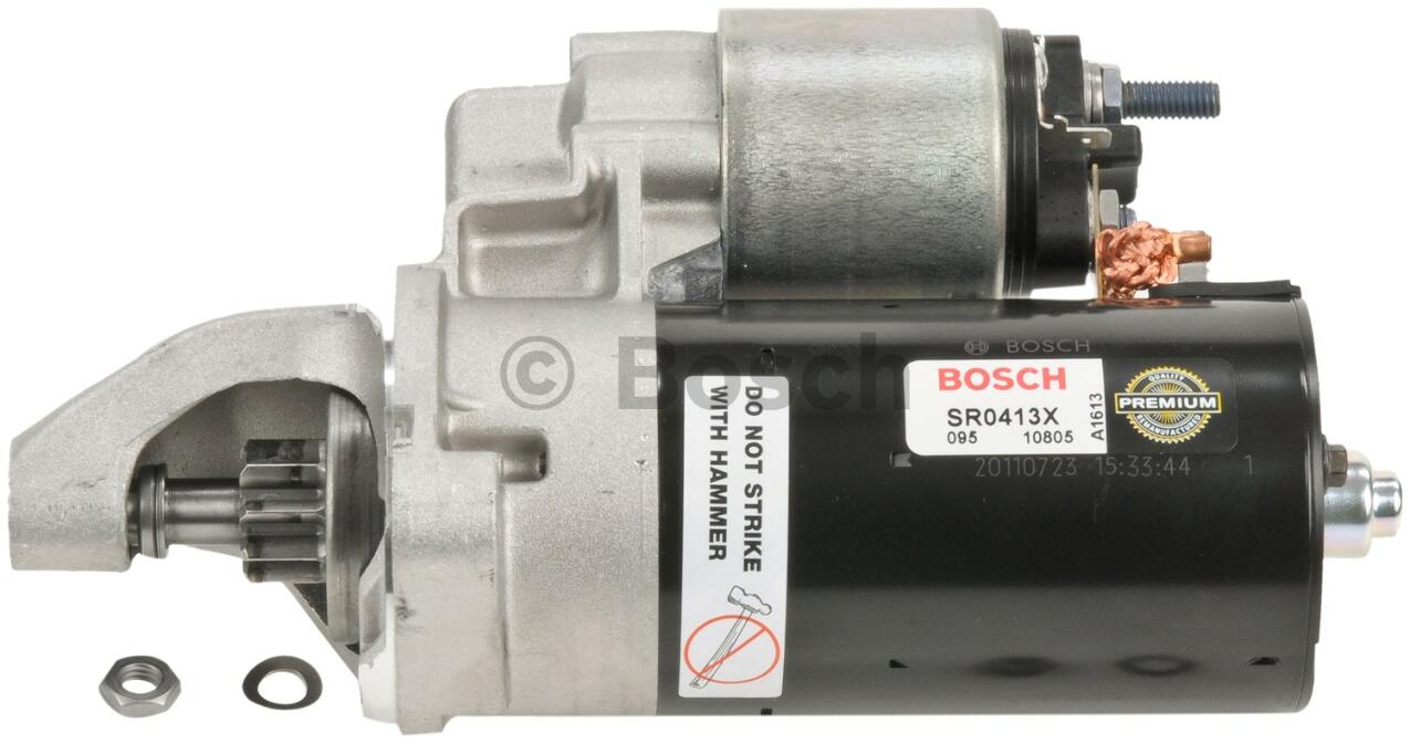 Audi Starter Motor (Rebuilt) 078911023X - Bosch SR0413X