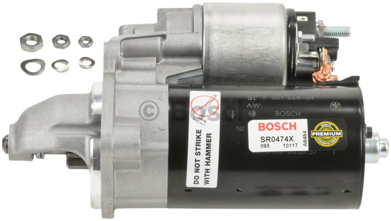 BMW Starter Motor (Rebuilt) 12417501738 - Bosch SR0474X