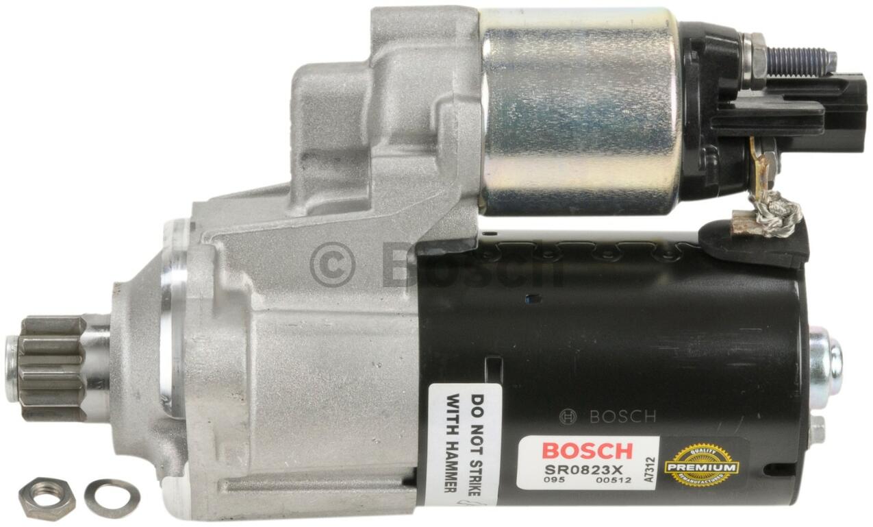 VW Starter Motor (Rebuilt) 02E911023JX - Bosch SR0823X