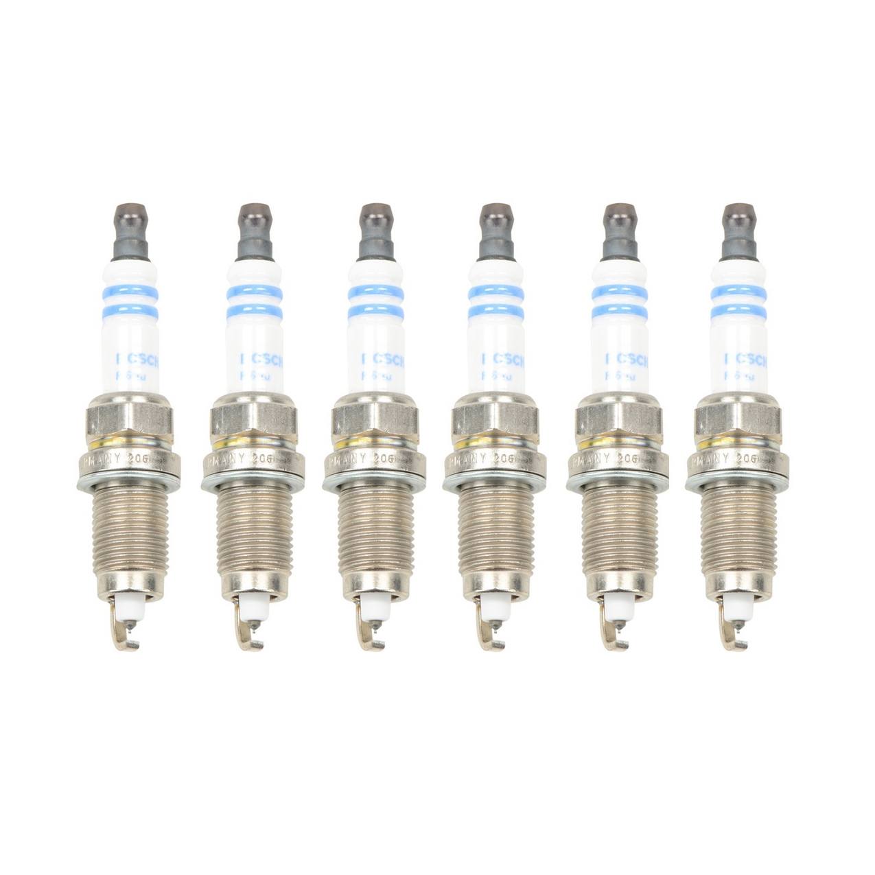 VW Spark Plug Set (6 Pieces) (Double Platinum) (Gap 0.050) Bosch