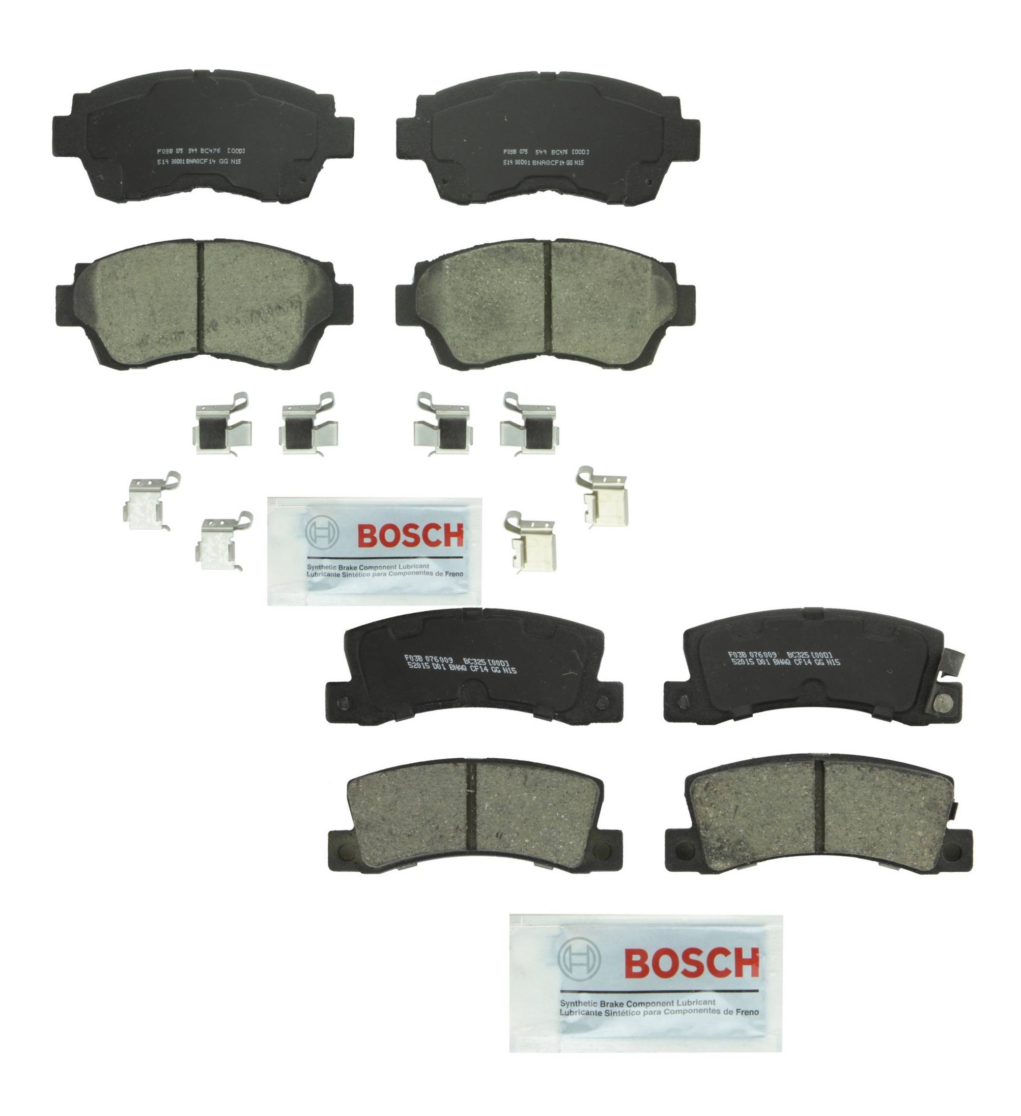 Lexus Toyota Disc Brake Pad Set Kit – Front and Rear (Ceramic