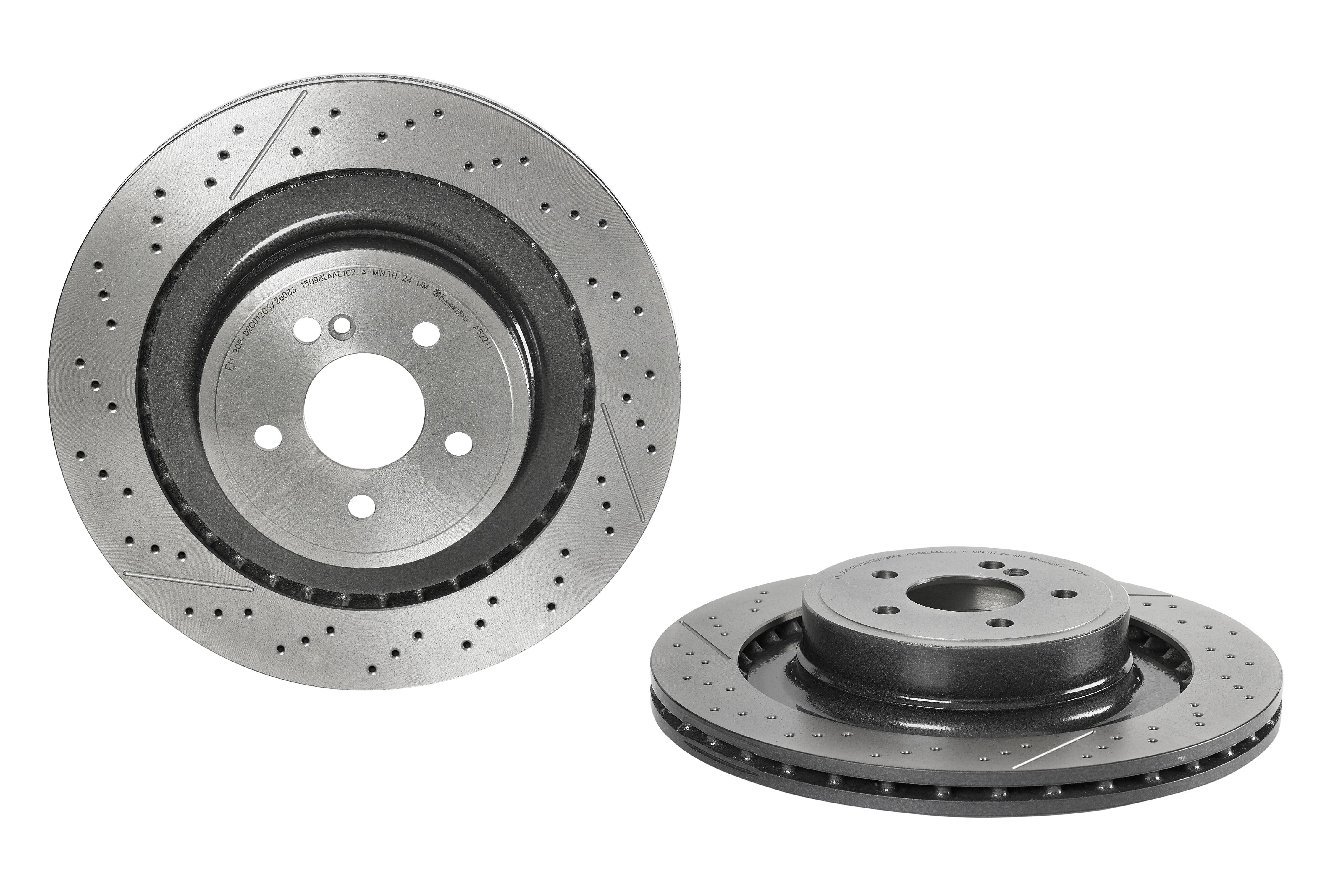 Mercedes Brembo Disc Brake Rotor – Rear (360mm) 2124230412 Brembo 