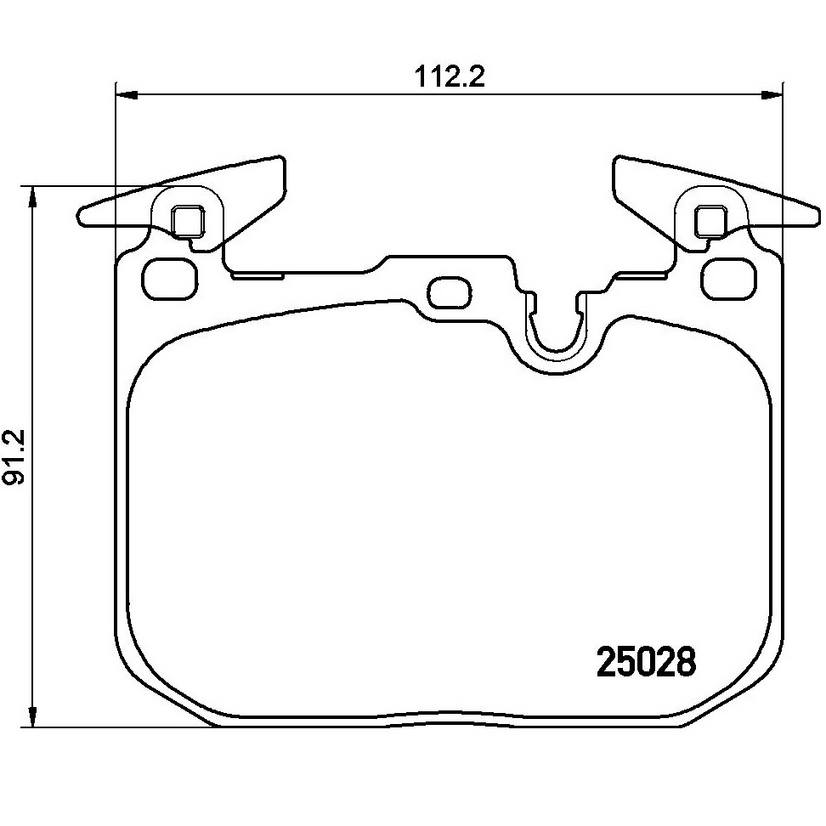 BMW Disc Brake Pad Set - Front (Ceramic) 34116878876 - Brembo P06088N