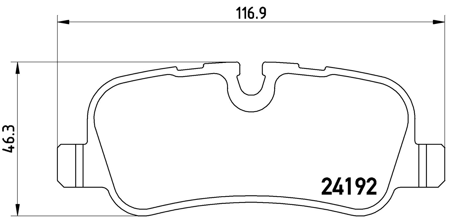 Land Rover Brakes Kit - Pads Rear (Ceramic) SFP500140 - Brembo P44013N