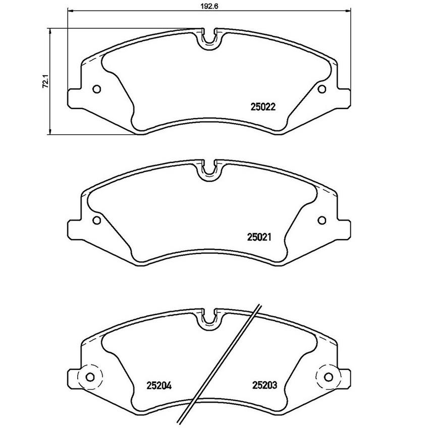 Disc Brake Pad Set Front (LowMetallic) Brembo P44022