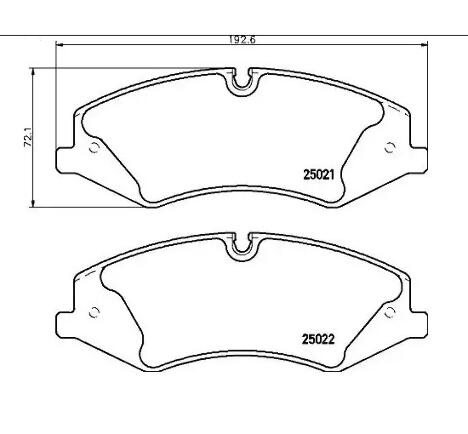 Land Rover Brakes Kit - Pads Front (Ceramic) LR051626 - Brembo P44024N