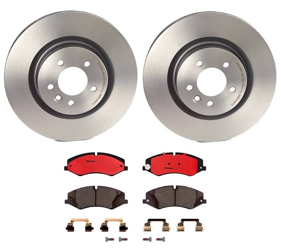 Land Rover Disc Brake Pad and Rotor Kit - Front (360mm) (Ceramic) Brembo