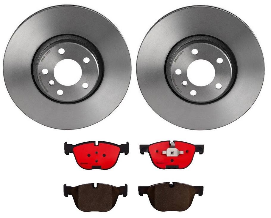 BMW Disc Brake Pad and Rotor Kit - Front (348mm) (Ceramic) Brembo