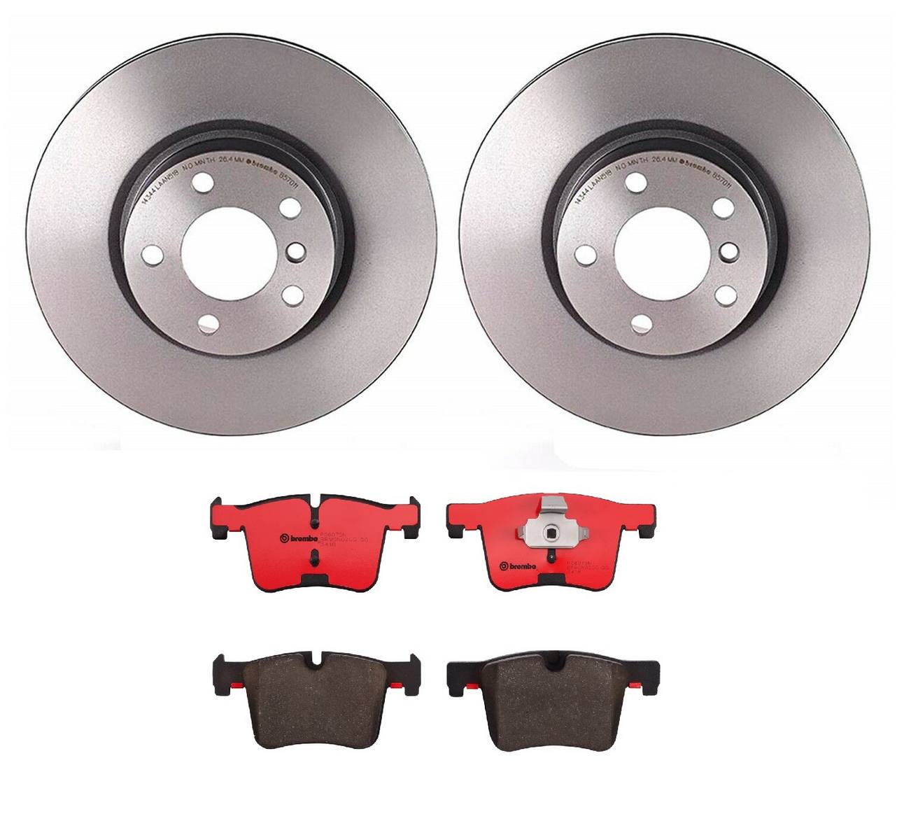 BMW Disc Brake Pad and Rotor Kit - Front (328mm) (Ceramic) Brembo