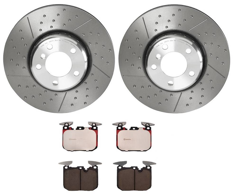 BMW Disc Brake Pad and Rotor Kit – Front (340mm) (Ceramic) Brembo