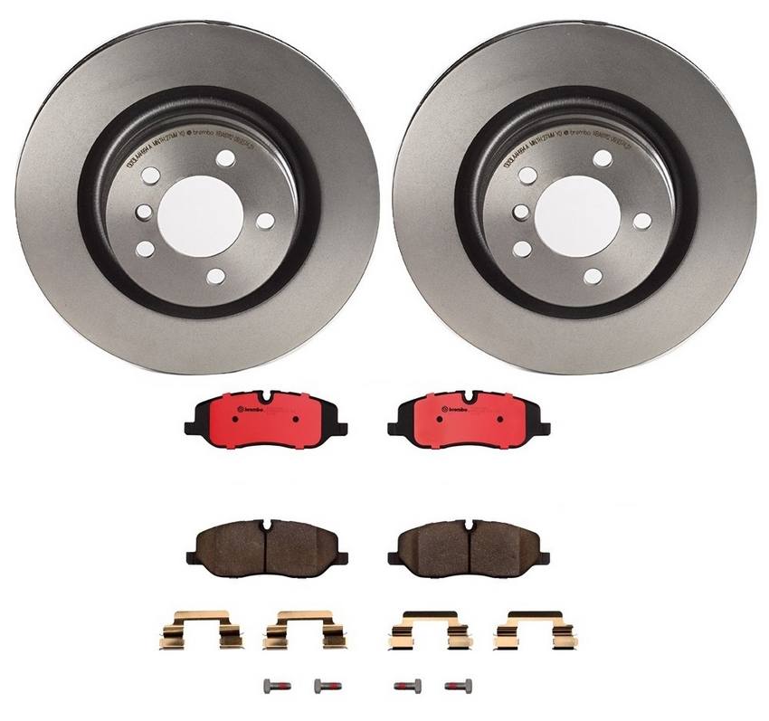 Land Rover Disc Brake Pad and Rotor Kit - Rear (354mm) (Ceramic) Brembo