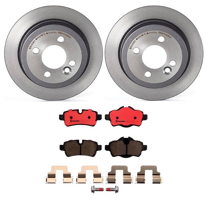 Mini Disc Brake Pad and Rotor Kit - Rear (259mm) (Ceramic) Brembo