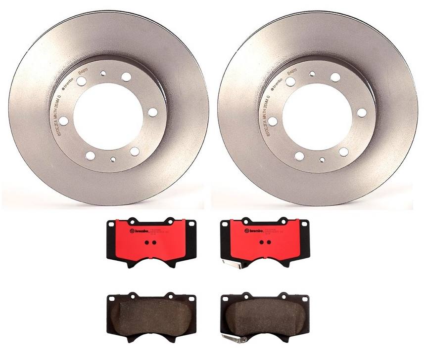 Brembo Front 312mm & Rear Zimmerman 253mm Rotors Ceramic Pad Brake Kit For  Jetta