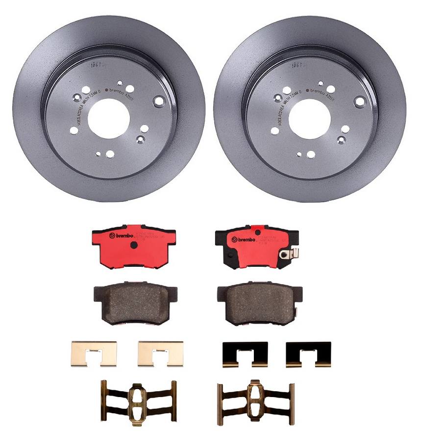 Acura Disc Brake Pad and Rotor Kit - Rear (305mm) (Ceramic) Brembo