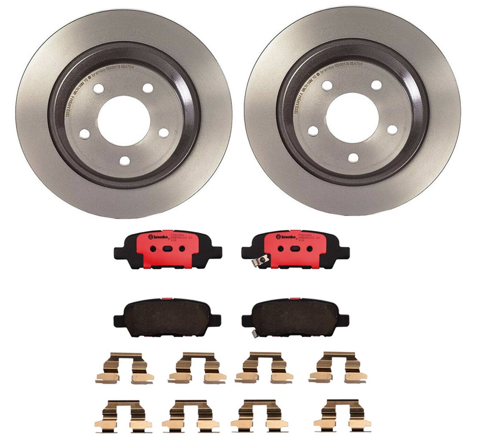 Nissan Disc Brake Pad and Rotor Kit - Rear (291.5mm) (Ceramic) Brembo