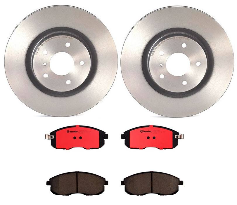 Infiniti Disc Brake Pad and Rotor Kit - Front (324mm) (Ceramic) Brembo