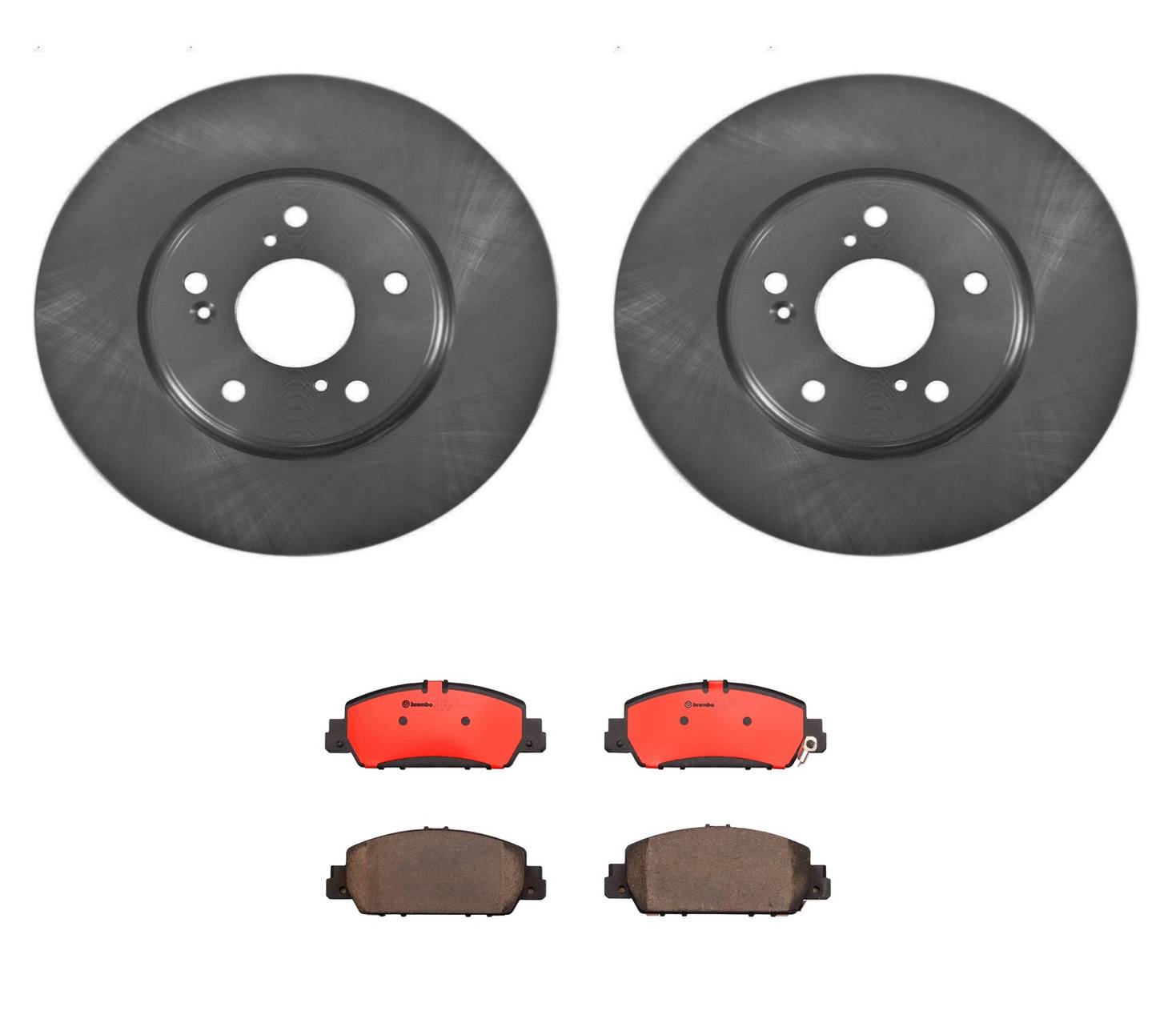 Honda Disc Brake Pad and Rotor Kit - Front (293mm) (Ceramic) Brembo