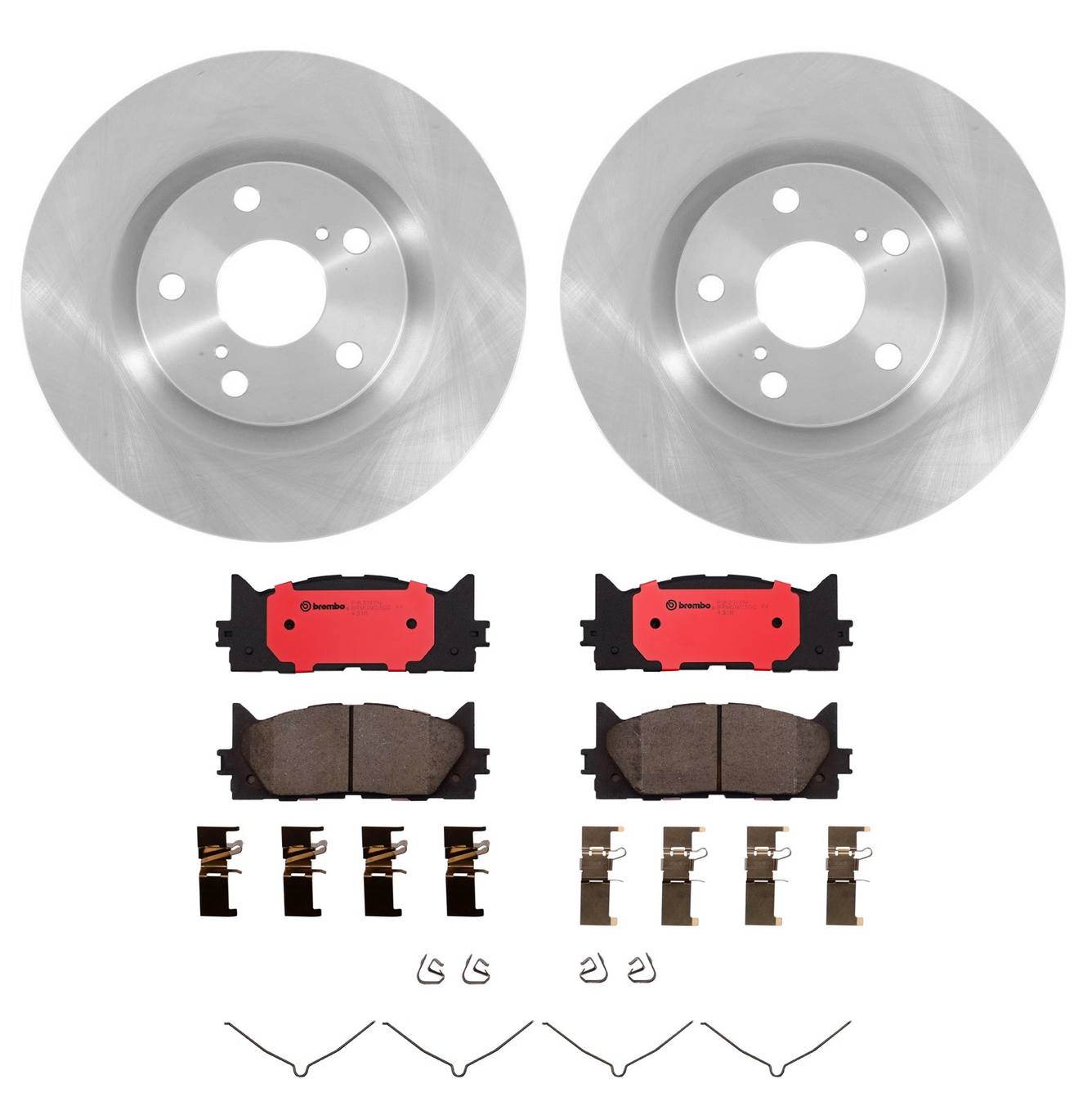 Toyota Lexus Disc Brake Pad and Rotor Kit – Front (296mm) (Ceramic