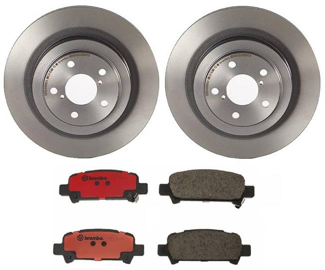 Subaru Disc Brake Pad and Rotor Kit - Rear (290mm) (Ceramic) Brembo