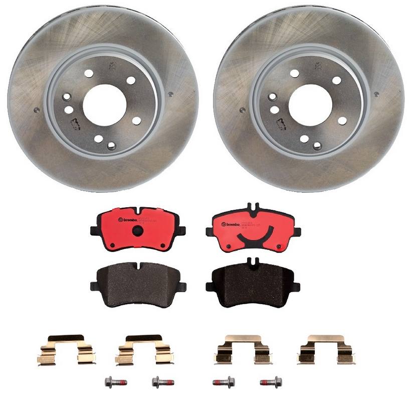 Mercedes Disc Brake Pad and Rotor Kit - Front (300mm) (Ceramic) Brembo