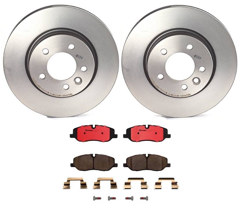 Land Rover Disc Brake Pad and Rotor Kit - Front (317mm) (Ceramic) Brembo