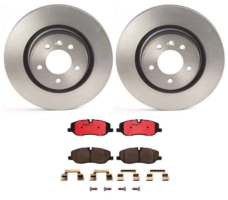 Land Rover Disc Brake Pad and Rotor Kit - Front (337mm) (Ceramic) Brembo