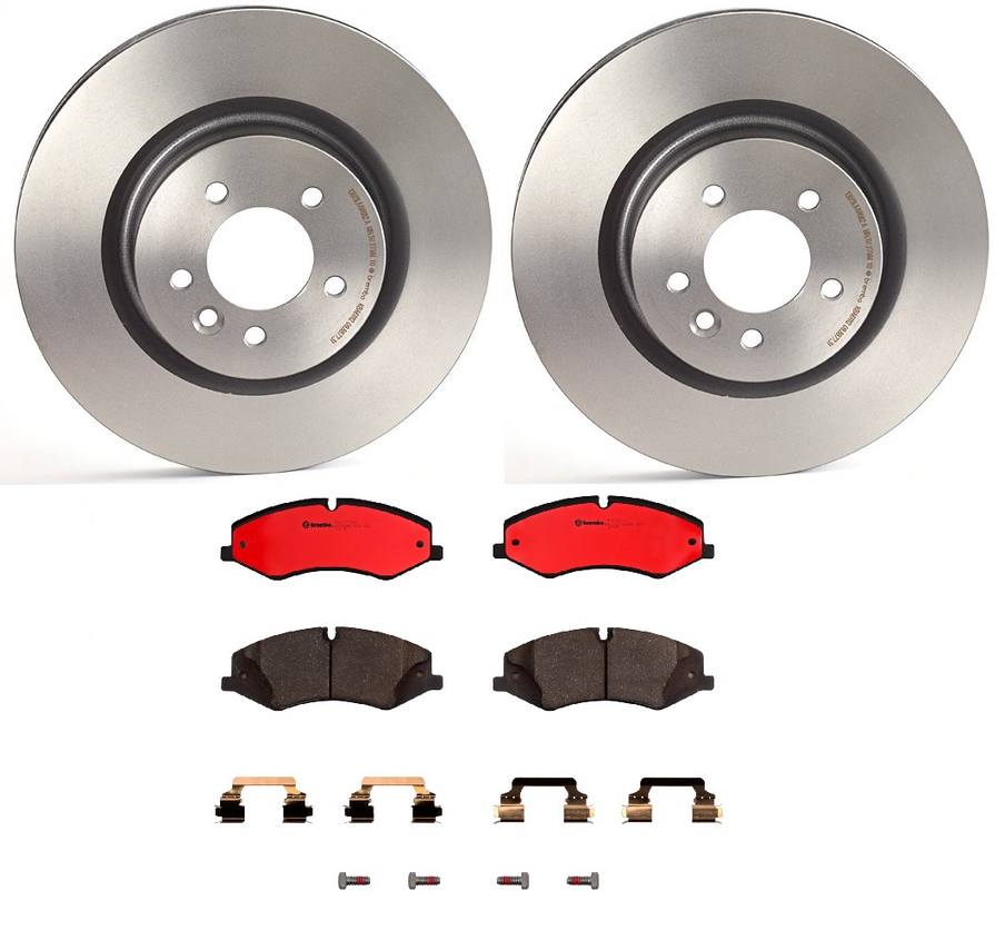 Land Rover Disc Brake Pad and Rotor Kit - Front (360mm) (Ceramic) Brembo