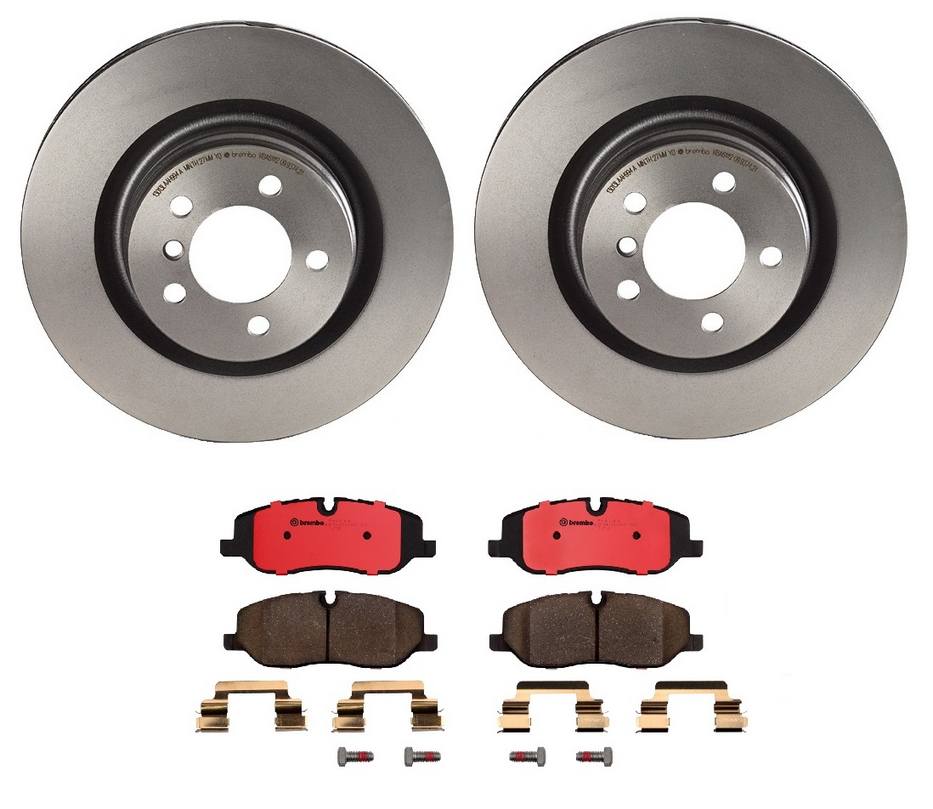 Land Rover Disc Brake Pad and Rotor Kit - Front (344mm) (Ceramic) Brembo