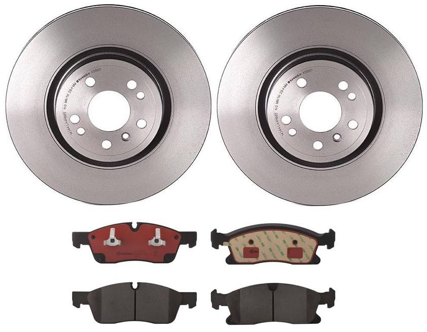 Mercedes Disc Brake Pad and Rotor Kit - Front (330mm) (Ceramic) Brembo