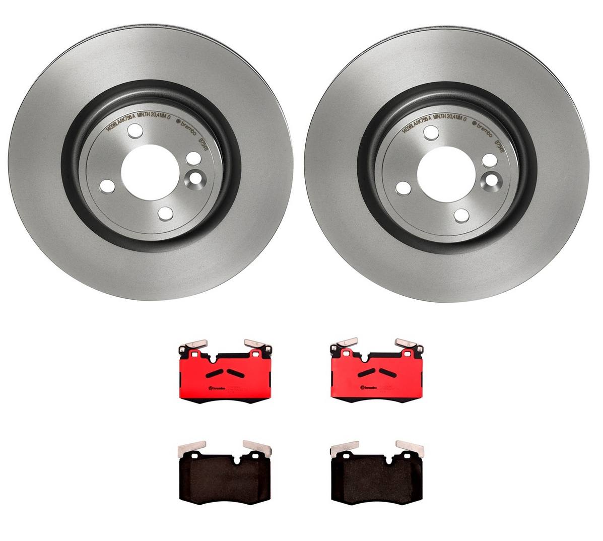 Mini Disc Brake Pad and Rotor Kit - Front (316mm) (Ceramic) Brembo