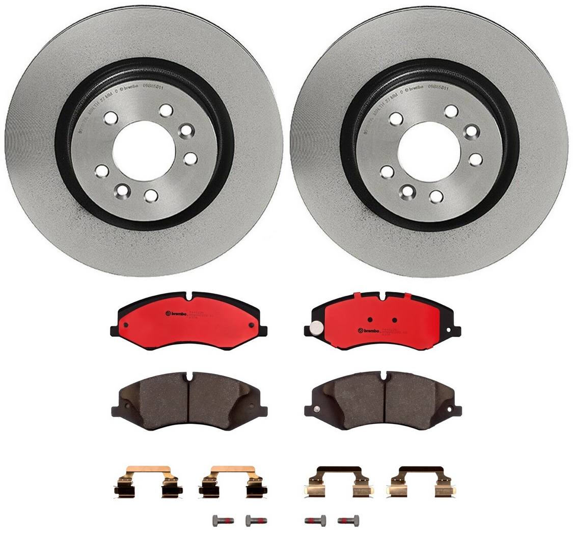 Land Rover Disc Brake Pad and Rotor Kit - Front (360mm) (Ceramic) Brembo