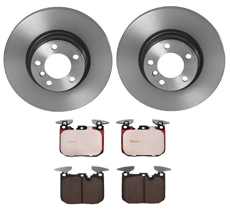 BMW Disc Brake Pad and Rotor Kit - Front (330mm) (Ceramic) Brembo