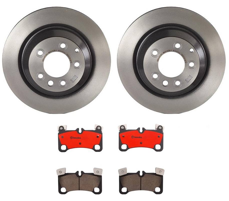 Porsche Disc Brake Pad and Rotor Kit - Rear (358mm) (Ceramic) Brembo