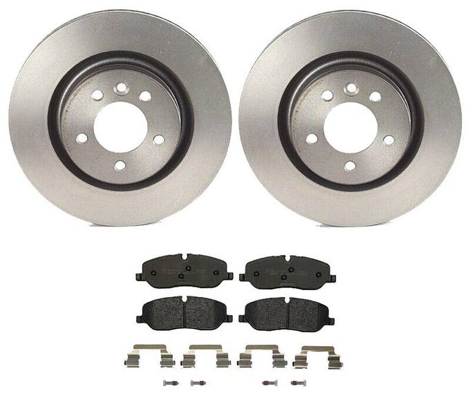 Land Rover Disc Brake Pad and Rotor Kit - Front (337mm) (Low-Met) Brembo