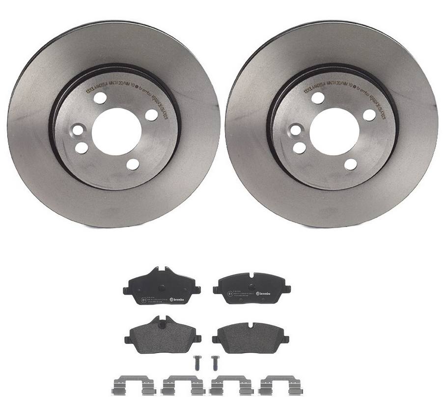 Mini Disc Brake Pad and Rotor Kit - Front (280mm) (Low-Met) Brembo