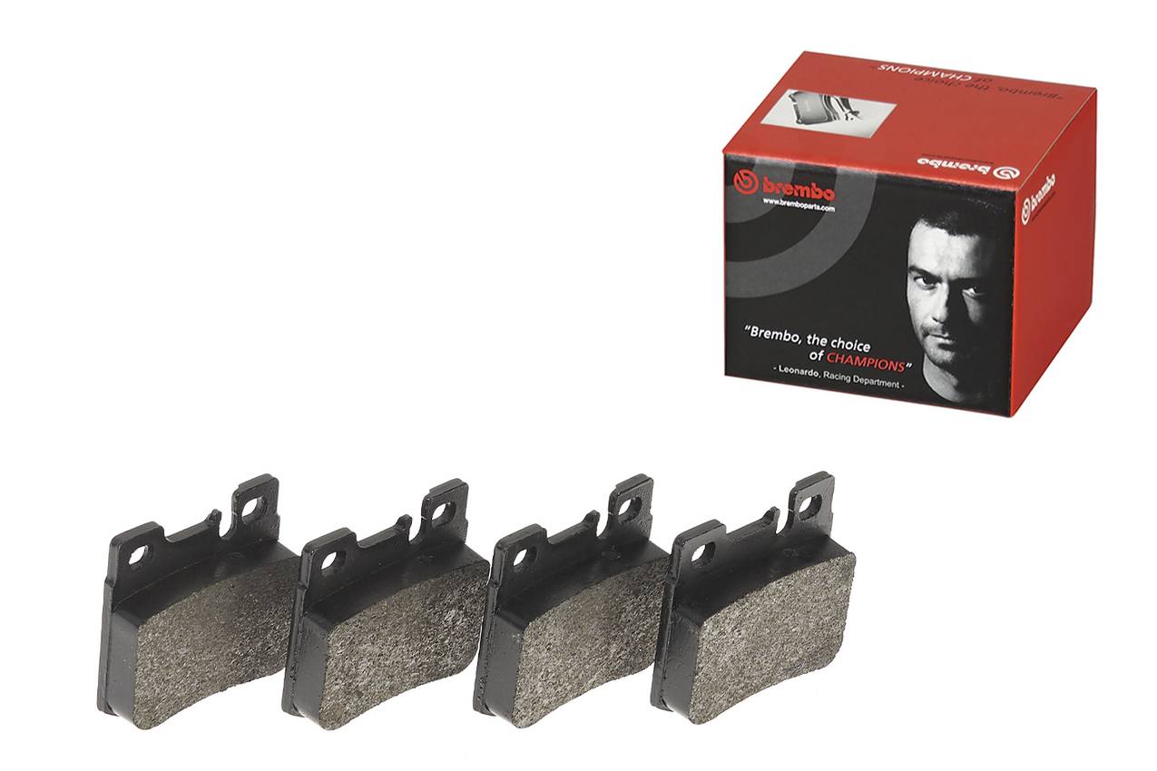 Mercedes Disc Brake Pad and Rotor Kit - Rear (278mm) (Low-Met) Brembo