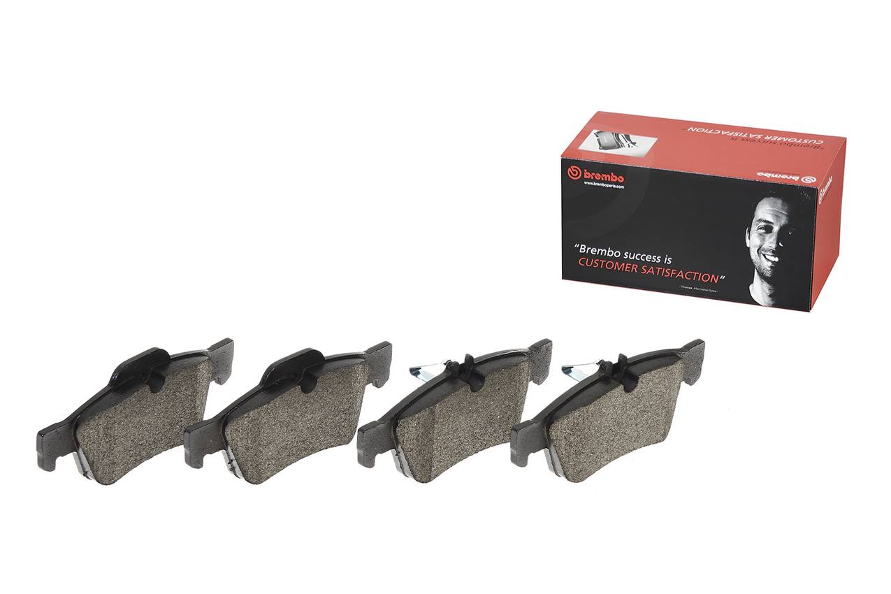 Mercedes Disc Brake Pad and Rotor Kit - Rear (300mm) (Low-Met) Brembo