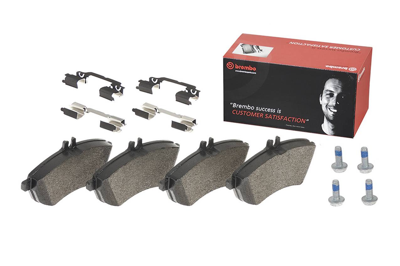 Mercedes Disc Brake Pad and Rotor Kit - Front (295mm) (Low-Met) Brembo