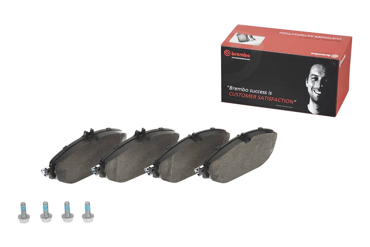 Mercedes Disc Brake Pad Set - Front (Low-Met) 0084203820 Brembo