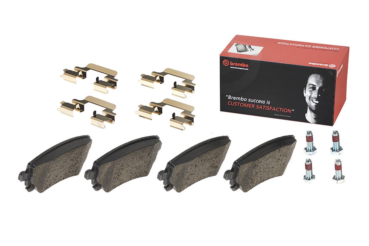 Audi Disc Brake Pad Set - Rear (Low-Met) 8E0698451P Brembo