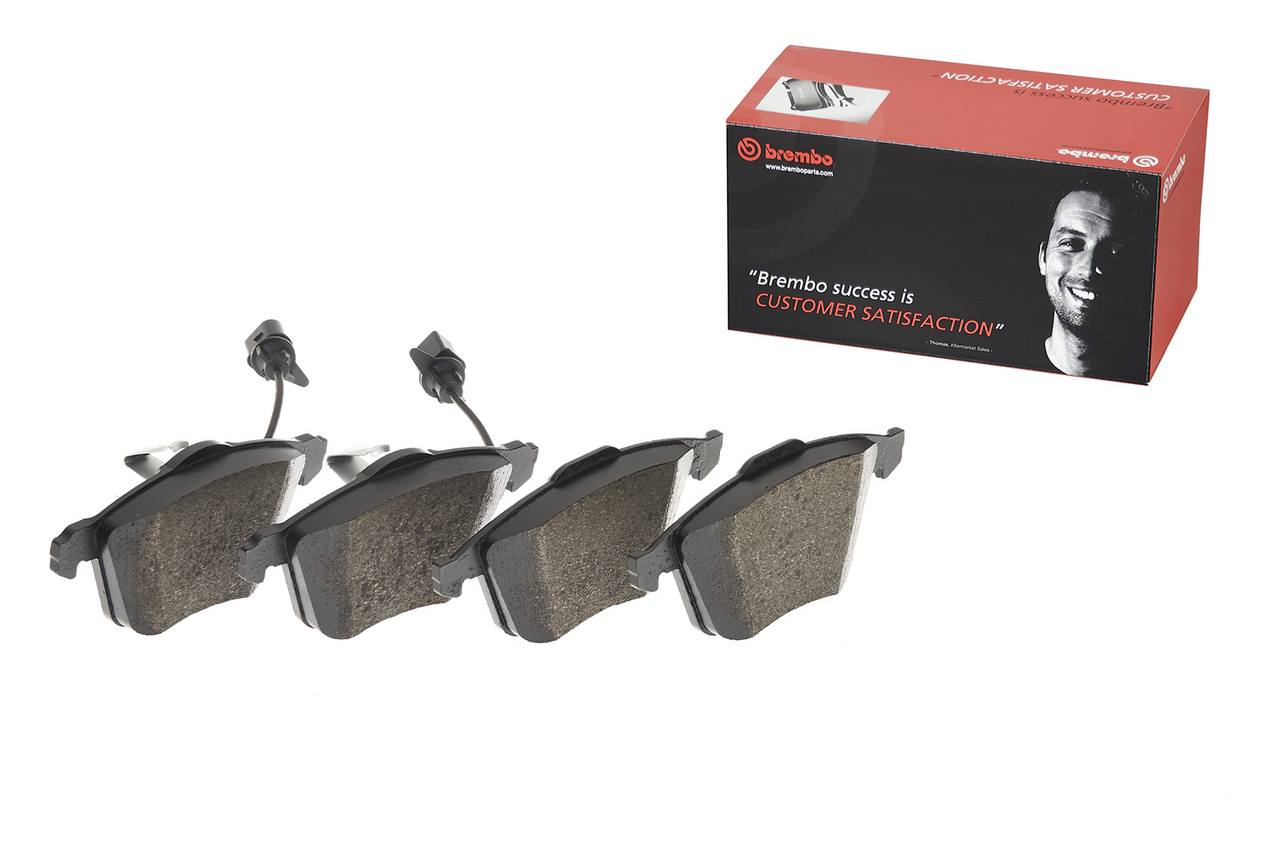 Audi Disc Brake Pad and Rotor Kit - Front (321mm) (Low-Met) Brembo