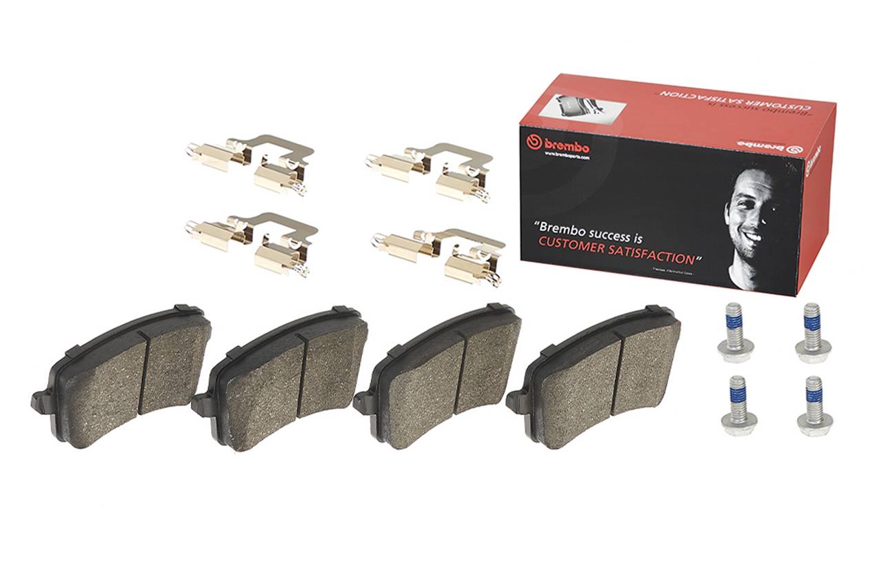 Audi Disc Brake Pad and Rotor Kit - Rear (300mm) (Low-Met) (Xtra) Brembo