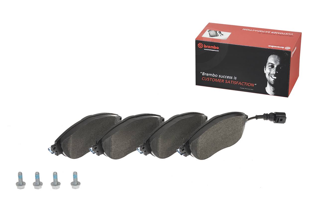 Audi Volkswagen Disc Brake Pad Set - Front (Low-Met) 8V0698151C Brembo